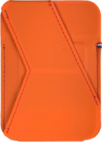 Portofol kartelash MagSafe Decoded Card Stand Sleeve, me qëndrim, për iPhone, portokalli Apricot Crush