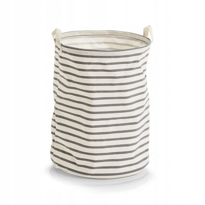 Koshë rrobash Zeller Stripes, material kanavace, palosës, gri