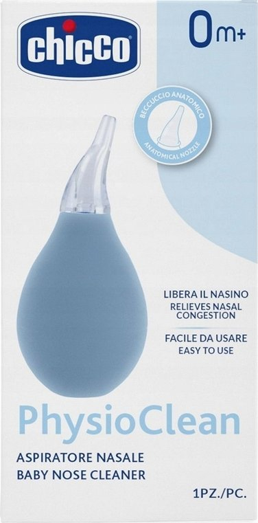Aspirator për hundë Chicco Physioclean, për bebe, transparent