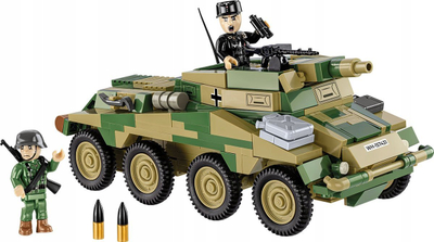 Set konstruktor Cobi Historical Collection Sd.Kfz. 234/3 Stummel, shkallë 1:35, model ushtarak, shumëngjyrësh