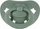 Qetsus për bebe NUK Signature, silikon pa BPA, 0-6 mujsh, set 2 copë, jeshile