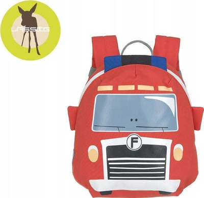 Çantë shpine Lassig Tiny Drivers Fire Truck Mini, për fëmijë, e kuqe