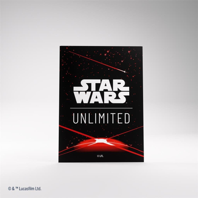 Mbështjellëse letra lojërash Star Wars Unlimited Space Red, set standard, mat, të kuqe