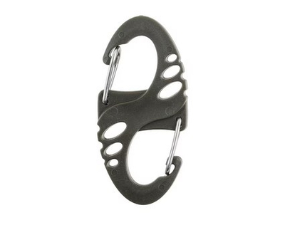 Set karabinash Mil-Tec S-Hook, 10 copë, DuraFlex dhe metal, jeshile