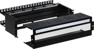 Strehë sigurimesh Pulsar A19-TS-35/OB-3U/160, për kabinete RACK 19", 3U, e zezë