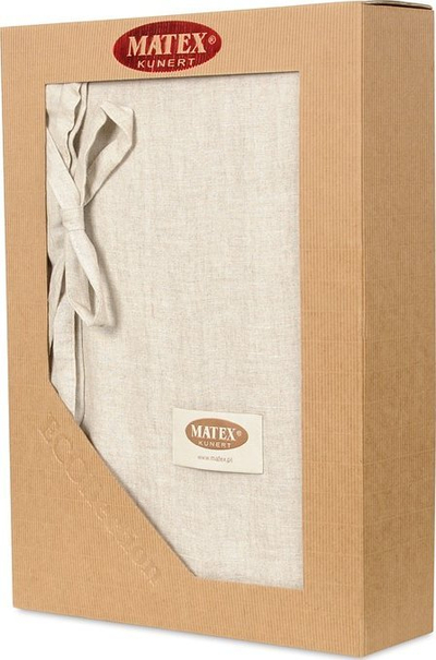 Komplet çarçafësh Post Bedding Linen Plain, 160x200 cm, këllëfë jastëku 70x80 cm, e bardhë