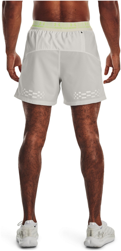 Pantallona të shkurtra vrapimi Under Armour Run Anywhere për meshkuj, materiale elastike, me rrjetë të brendshme, gri