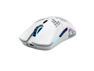 Mouse wireless Glorious Model O, gaming, RGB, i bardhë