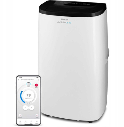 Kondicioner portativ Sencor SAC MT1803CH, 4 në 1, Wi Fi, i bardhë