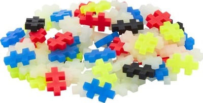 Set konstruktiv Plus Plus Tube Glow, 100 copa, që ndriçojnë në errësirë