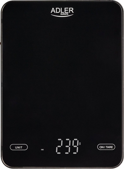 Peshore kuzhine Adler AD 3177b, 10kg, karikim USB Type C, xham e zezë