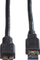 Kabllo USB Roline 11.02.8877, USB 3.0 A në Micro B, 3m, e zezë