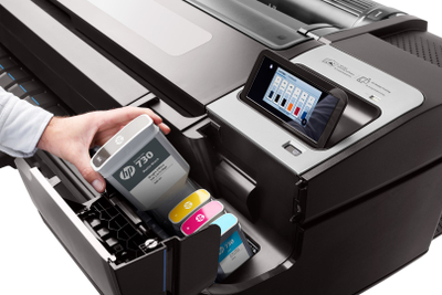 Плотер HP DesignJet T1700 44", Adobe PDF, бел