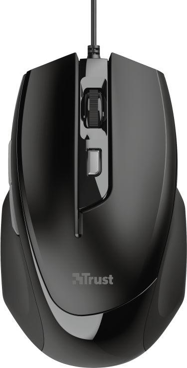 Maus Trust Voca, me kabllo, USB, i zi