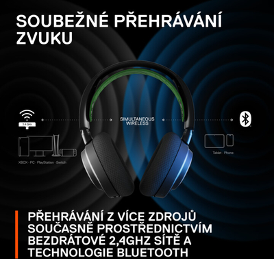 Слушалки SteelSeries Arctis Nova 7X, црна боја