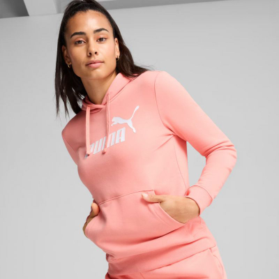 Дуксер со капuche Puma ESS No. 1 Logo Hoodie W 682391 18, памук полиестер, зелена