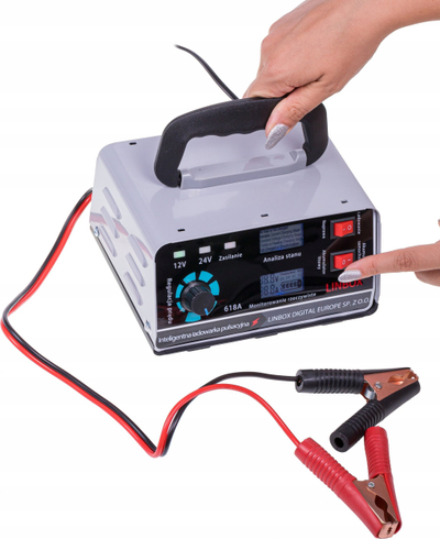 Karikues baterie makine Car Rectifier, 12V 24V, 30A, i verdhë