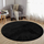 Tapet rrumbullak Strado Round Rug Rabbit 150x150 cm, antialergjik, i zi