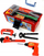 Set veglash lodër Adar Junior Builder Deluxe, 33 copë, kuti plastike, i kuq