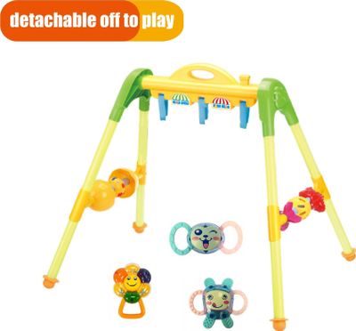 Kornizë lodrash Woopie Toys Fitness Frame, me zile dhe varëse, shumëngjyrëshe