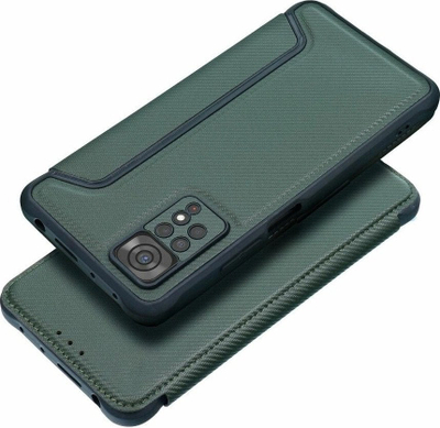 Këllëf libri Razor për Xiaomi Redmi Note 14 4G, me magnet, jeshile e errët