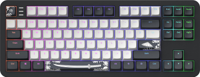 Tastierë gaming Dark Project ALU87B Bushido, mekanike, RGB, e zezë