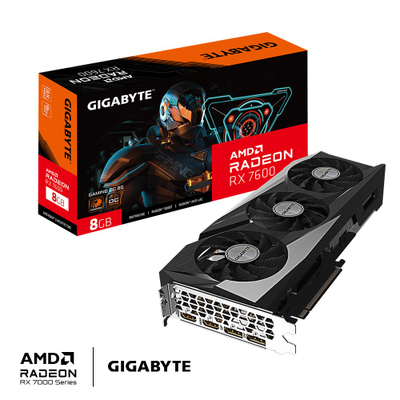 Графичка картичка GIGABYTE Gaming AMD Radeon RX 7600, OC, 8 GB GDDR6
