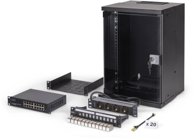 Set rrjeti Digitus SOHO Pro Network, 10\", 9U, gri