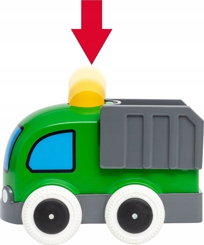 Kamion lodër BRIO Push and Go Truck, me tërheqje vetë, për kalamaj 12+