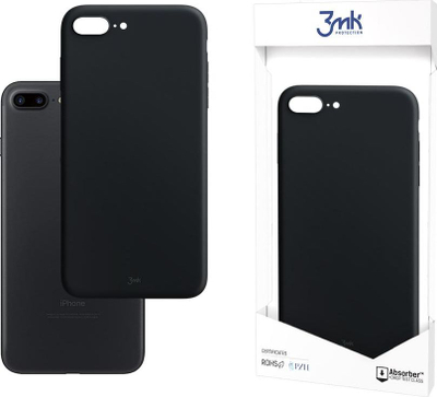 Mbrojtëse telefoni 3mk Matt Case për iPhone 7 Plus/8 Plus, mat, e zezë