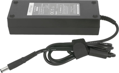 Adapter karikimi për laptop Mitsu 130W, 19.5V 6.7A, pin 7.4x5.0 mm, i zi