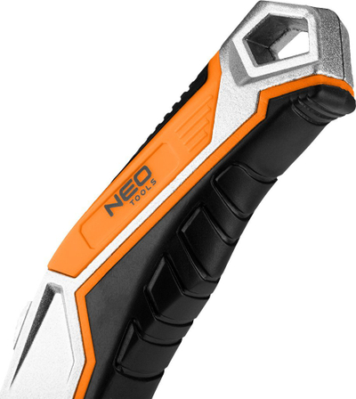 Thikë palosëse NEO TOOLS, me teh trapez, 1+5 tehe, alumin