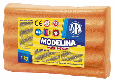 Plastelinë për modelim Astra Modeling Clay, 1 kg, portokalli