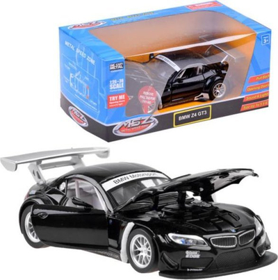 Makine lodër BMW Z4 GT3 ZA3749, metal 1:32, me drita edhe zë, e zezë