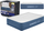 Воздушен душек Bestway 67624 AlwayzAire, 203x152x46 cm, со електрична пумпа, сив