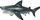 Figurinë peshkaqeni LANKA NOVELTIES Great White Shark, 18cm, lateks natyral, gri