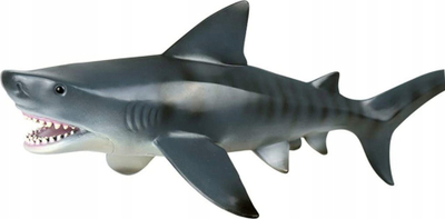 Figurinë peshkaqeni LANKA NOVELTIES Great White Shark, 18cm, lateks natyral, gri