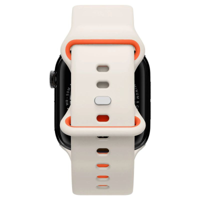 Rrip ore Apple Spigen Nano Pop, për Apple Watch 40 41 42mm, silikon, portokalli bezhë