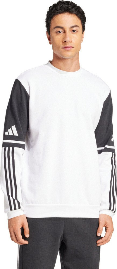 Bluzë sportive Adidas Squadra 25 Sweat Crew M JD2959, pambuk, bardhë e zi