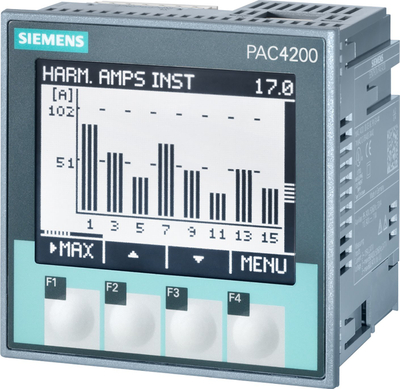 Matës energjie Siemens SENTRON PAC4200, ekran LCD monokrom, montim në panel, gri