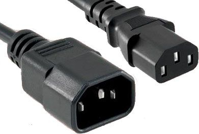 Kabllo rryme Roline IEC320, C13-C14, 3 m, e zezë