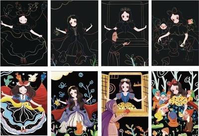 Карта за гребење Your Hobby Snow White, 21x29.5cm, со мотив Борбардата, разнобојна