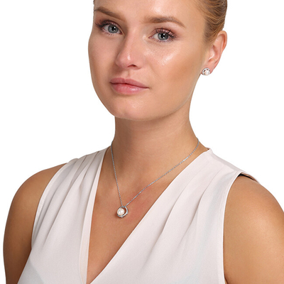 Vathë për femra JwL Luxury Pearls JL0832, të argjendtë/bardhë