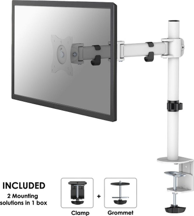 Krah tavoline për monitor Neomounts NM-D135WHITE, 10"-30", i bardhë