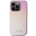 Futrollë Guess Saffiano Iridescent Script për iPhone 14 Pro, hardcase, pastel, rozë