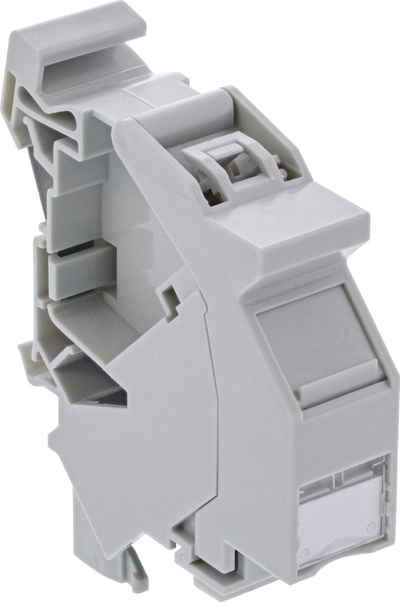 Modul Keystone InLine Cat.6A SNAP in, për shina DIN, 10 Gbit/s, gri