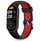 Rrip dore Tech-Protect Iconband Air për Xiaomi Smart Band 8 9 10 NFC, silikon, zi me të kuqe