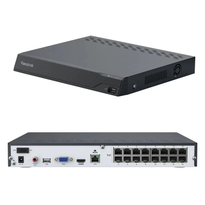 Sistem sigurie Reolink 16 kanale NVR, 4TB, 8 kamera dome 12MP, i bardhë
