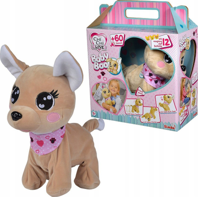 Lodër pellushi Simba Chi Chi Love Baby Boo, interaktive, 30cm, bezhë