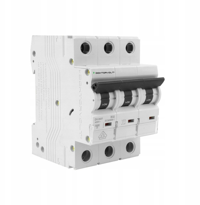 Mini sigurues Doktorvolt DV-3431, 3P 32A, 10kA, VDE